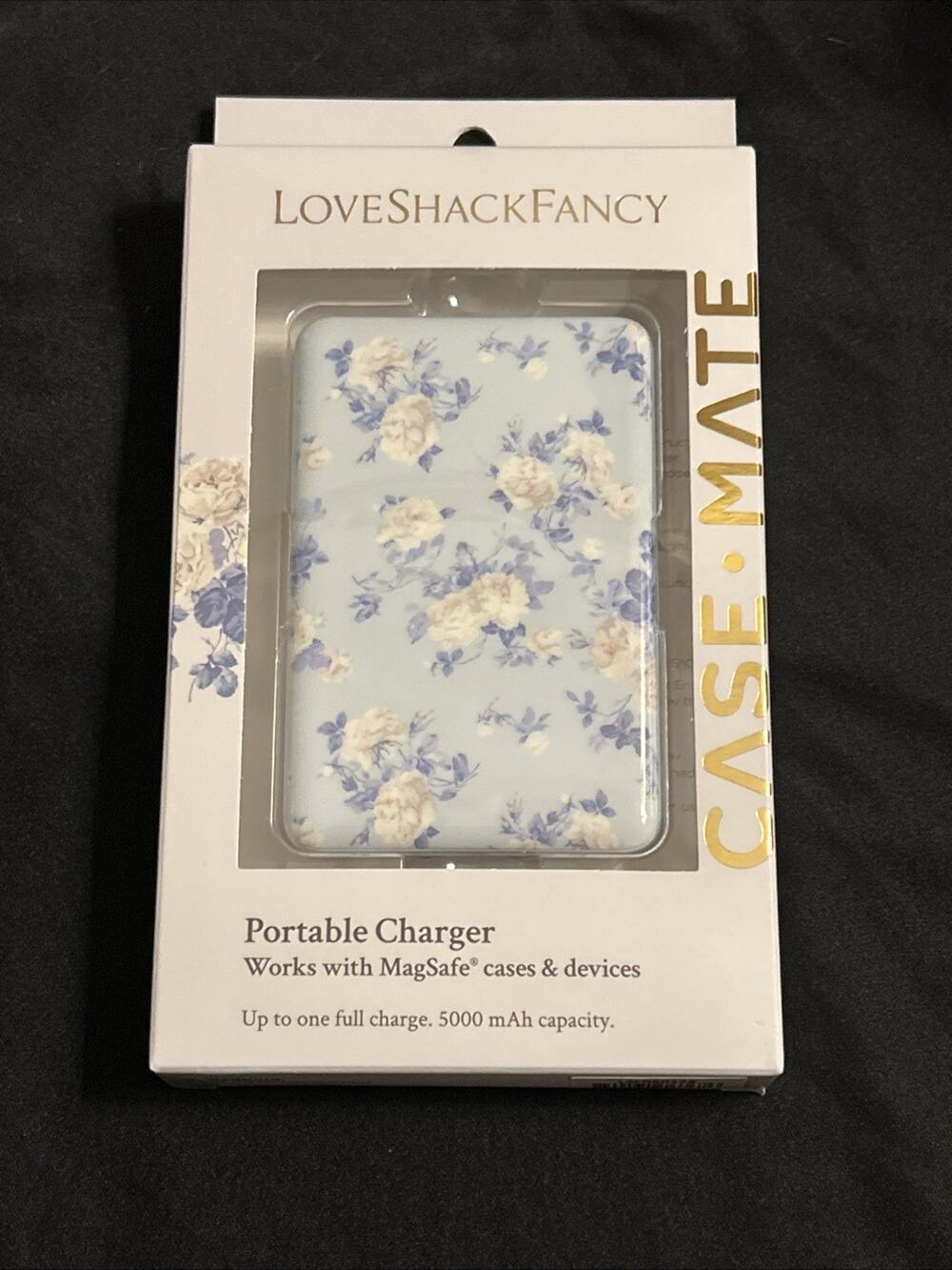 Love Shack Fancy Target Exclusive Power Bank Portable Charger Blue/White Floral